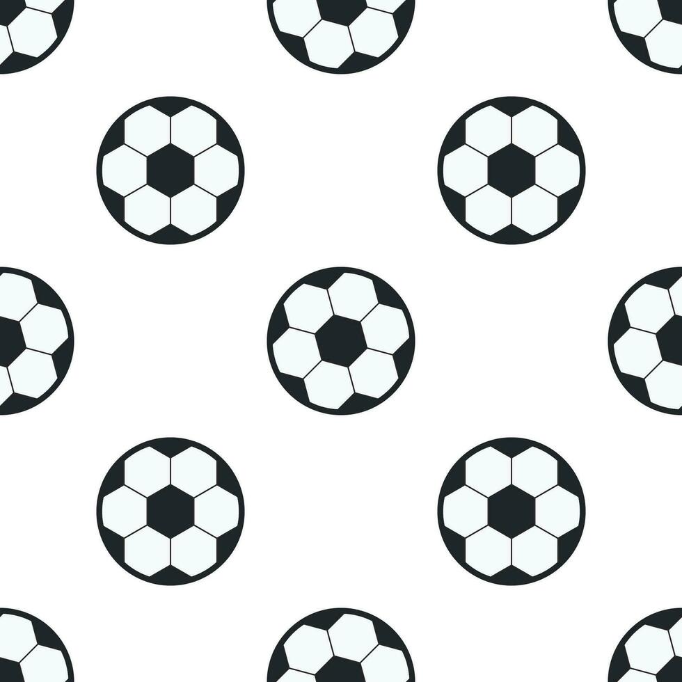 Fußball Ball nahtlos Muster Hintergrund. vektor