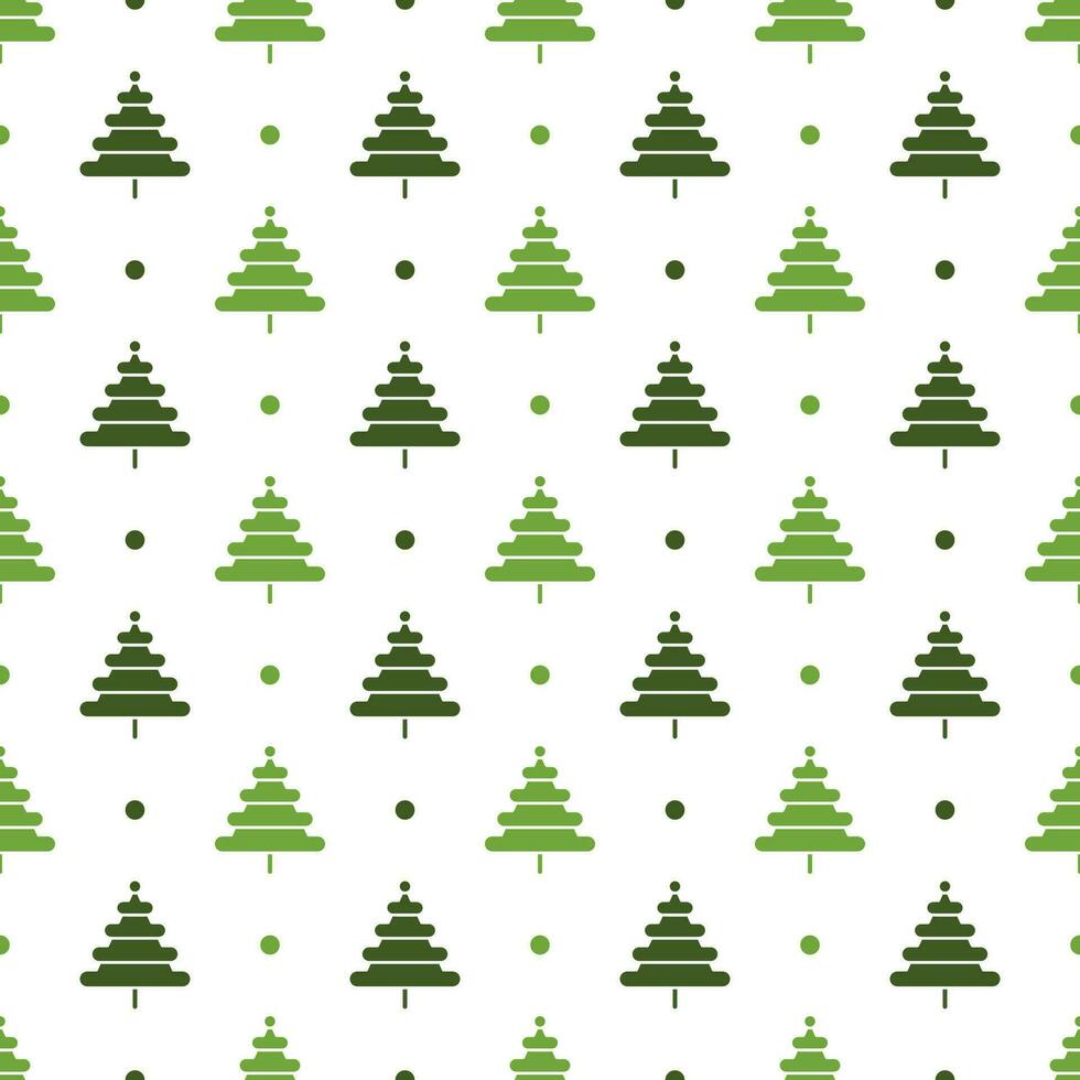 tall träd sömlös mönster bakgrund. vektor