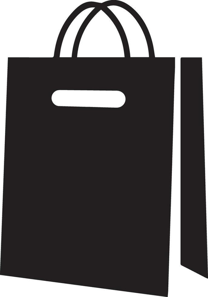 Einkaufen Tasche Vektor Silhouette Illustration 6