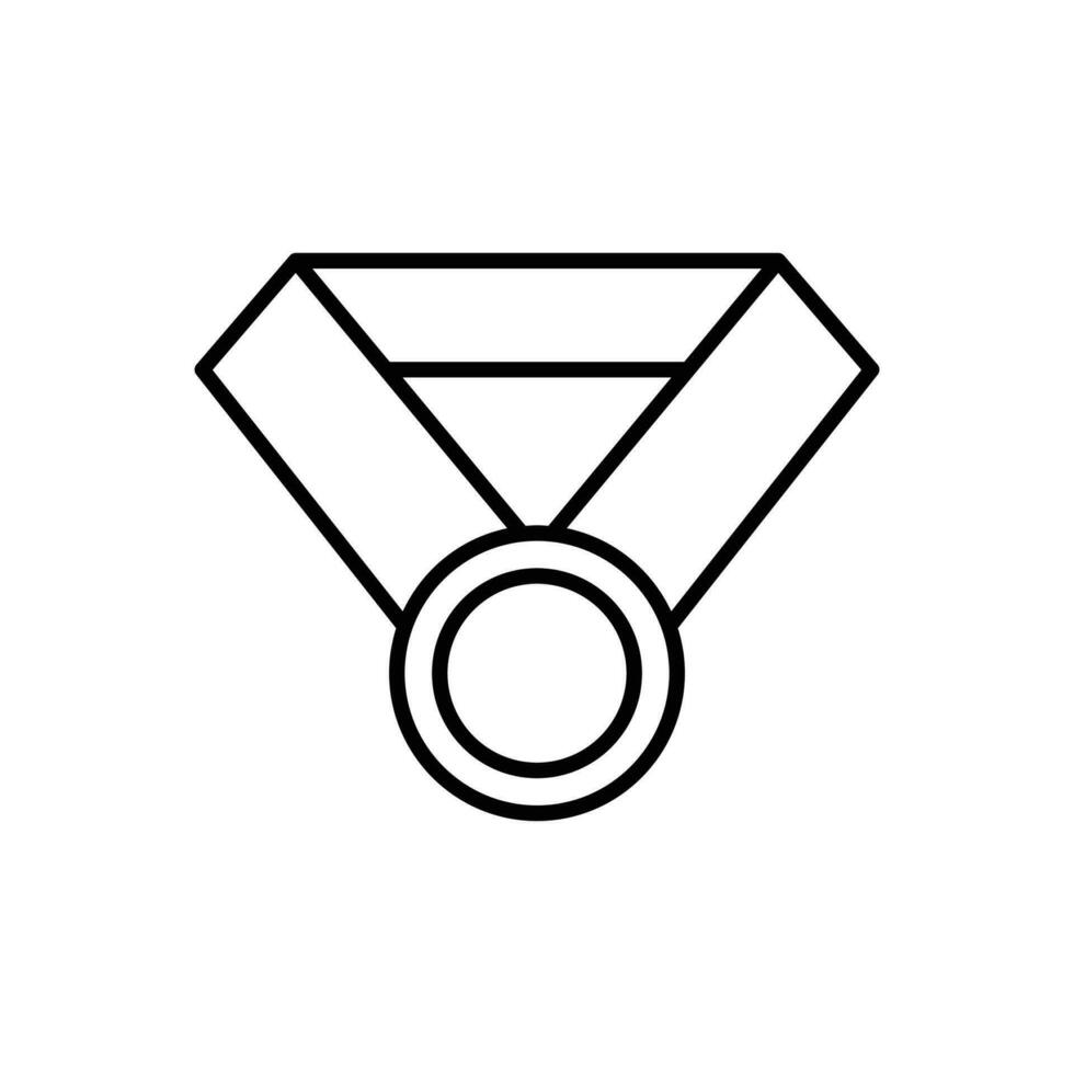 medalj ikon. översikt ikon vektor