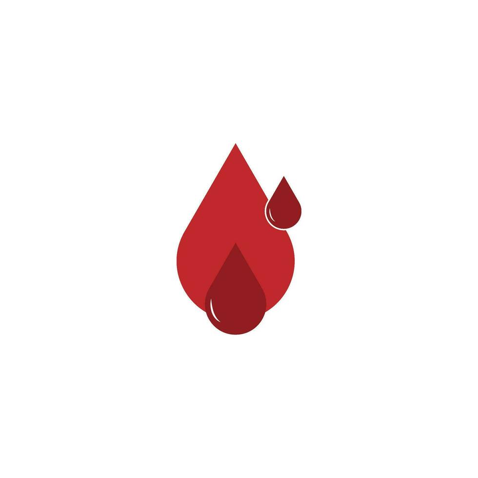 mänsklig blod logotyp mall vektor ikon illustration design på vit bakgrund.