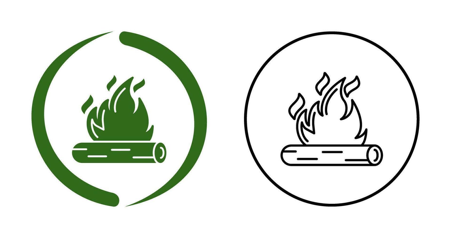 Lagerfeuer-Vektor-Symbol vektor