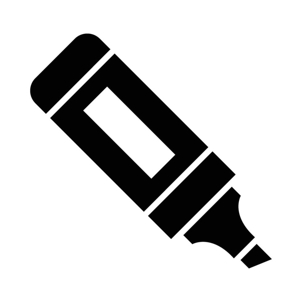 Textmarker Vektor Glyphe Symbol zum persönlich und kommerziell verwenden.