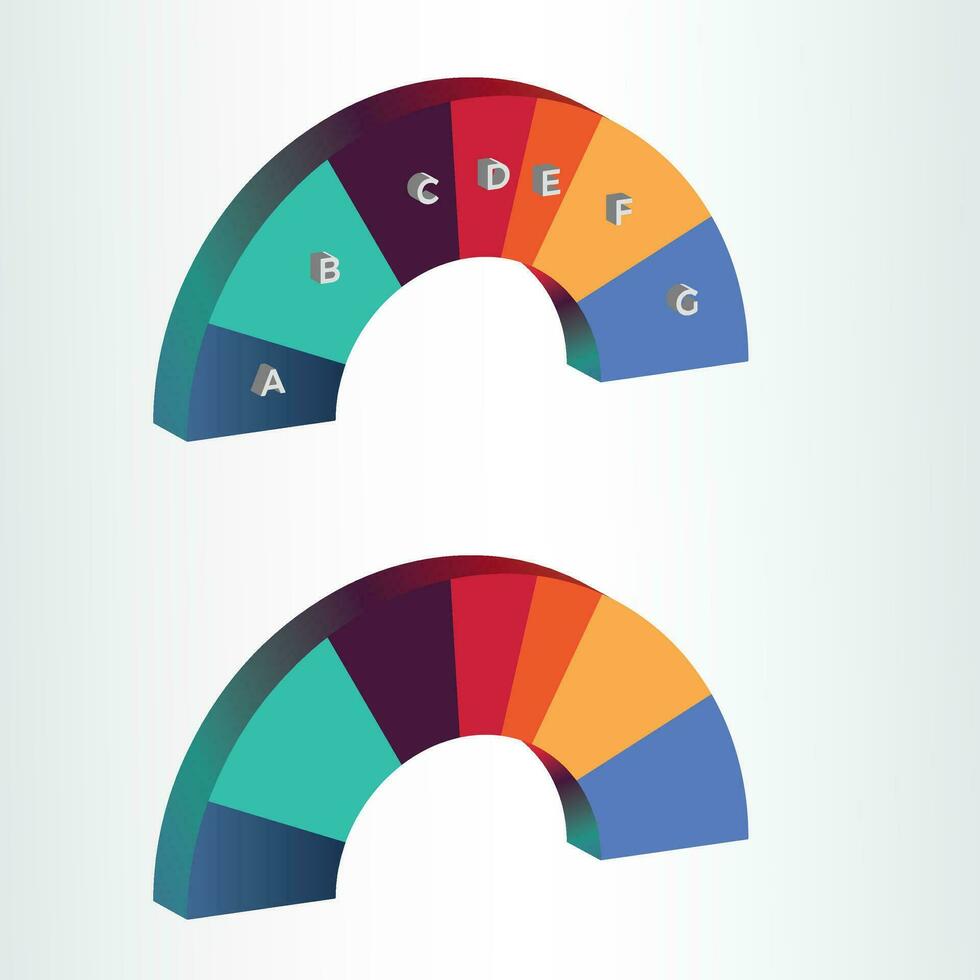 3d gestalten runden geschäftig Infografik Design Symbol Vektor Illustration.