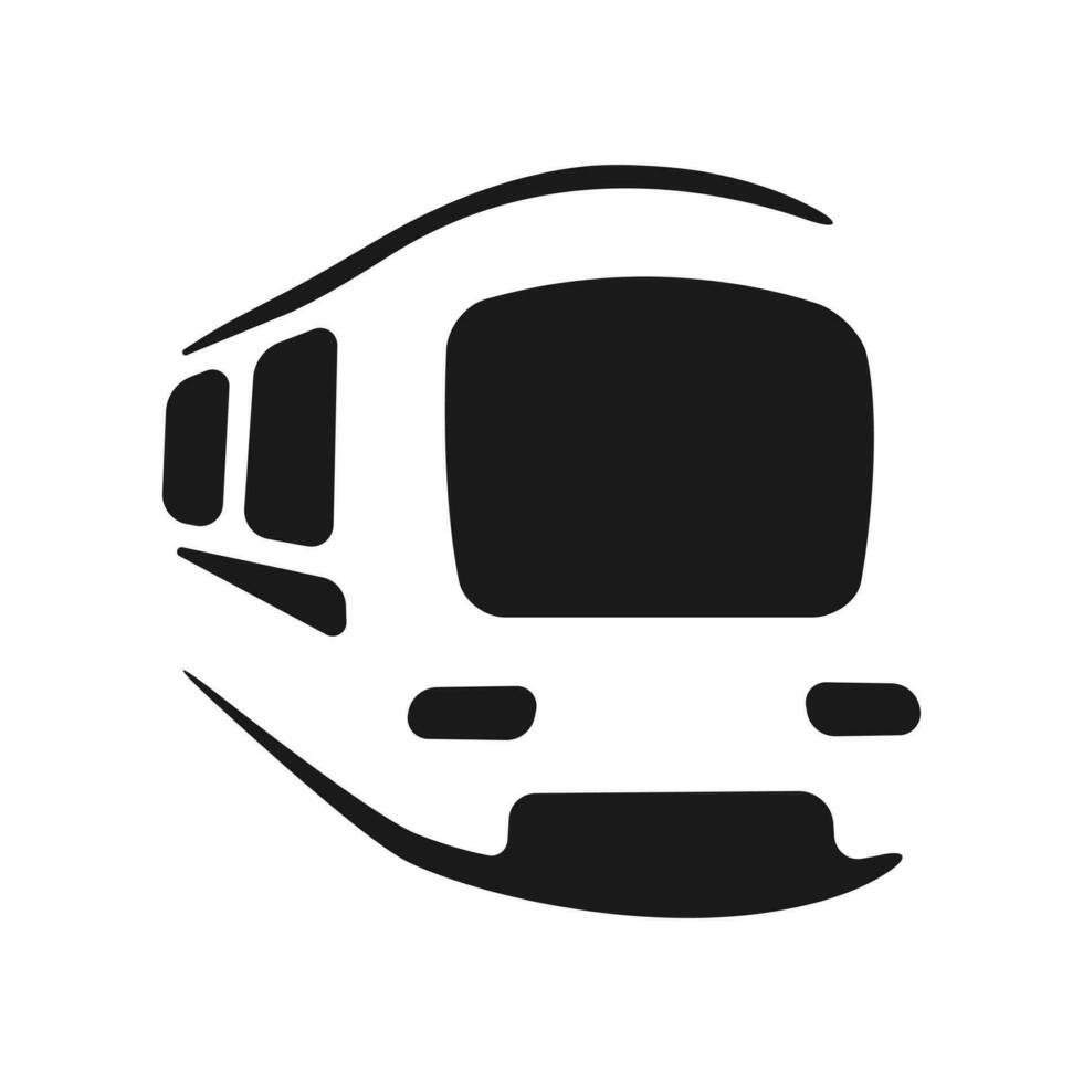 tåg ikon. offentlig transport tecken. platt vektor. vektor