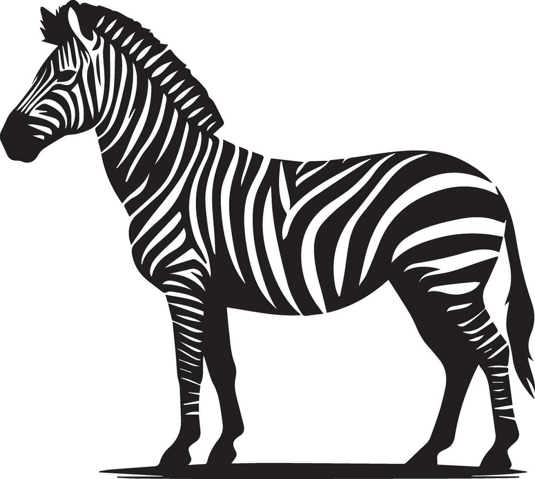 Zebra Tier Vektor Silhouette 13