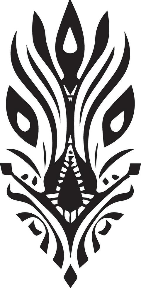 Stammes- tätowieren Design Vektor Silhouette Illustration, Stammes- tätowieren Design