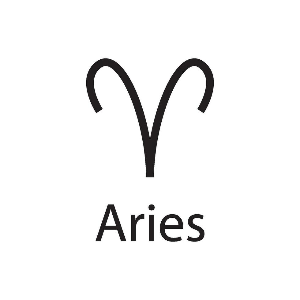 aries zodiaken symbol ikon vektor