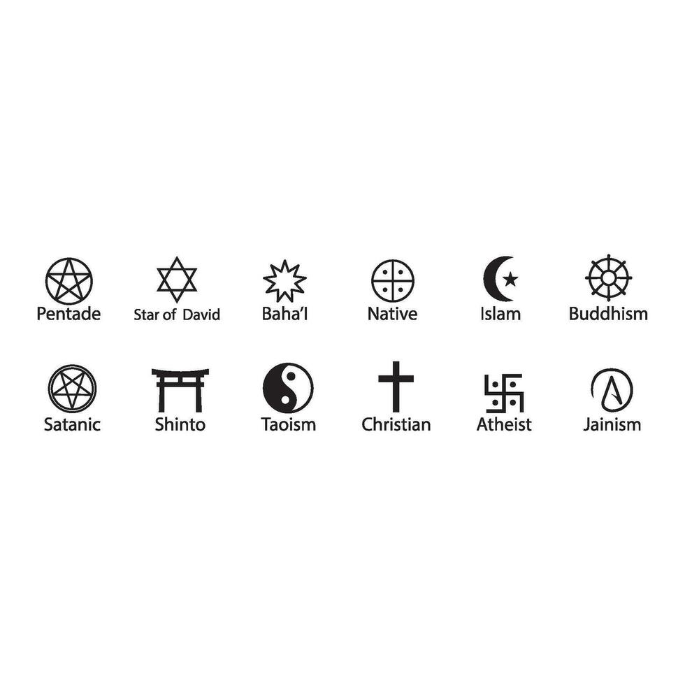 religiös symbol ikon vektor