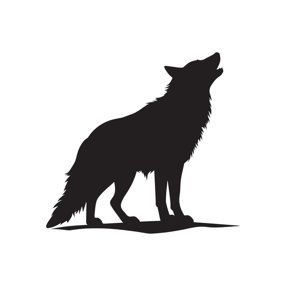 Wolf Vektor Illustration, Bild und Design