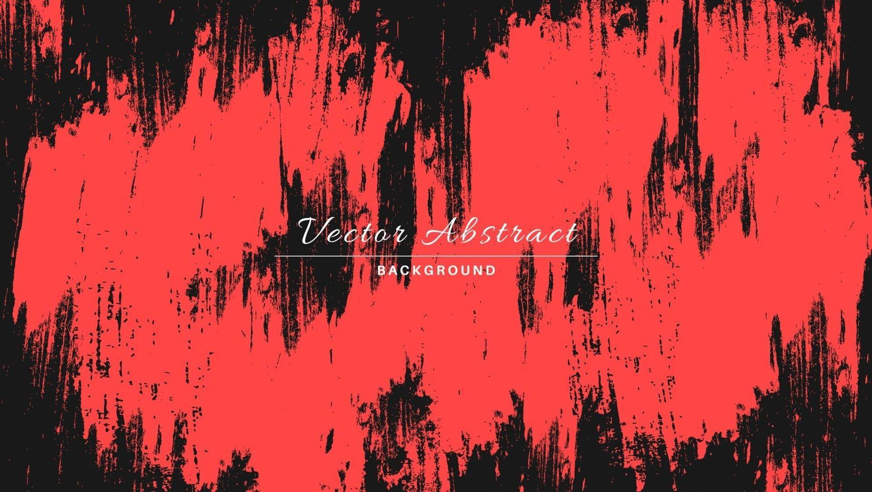 abstraktes Chaos Vintage Red Grunge Texturen Design in schwarzem Hintergrund vektor