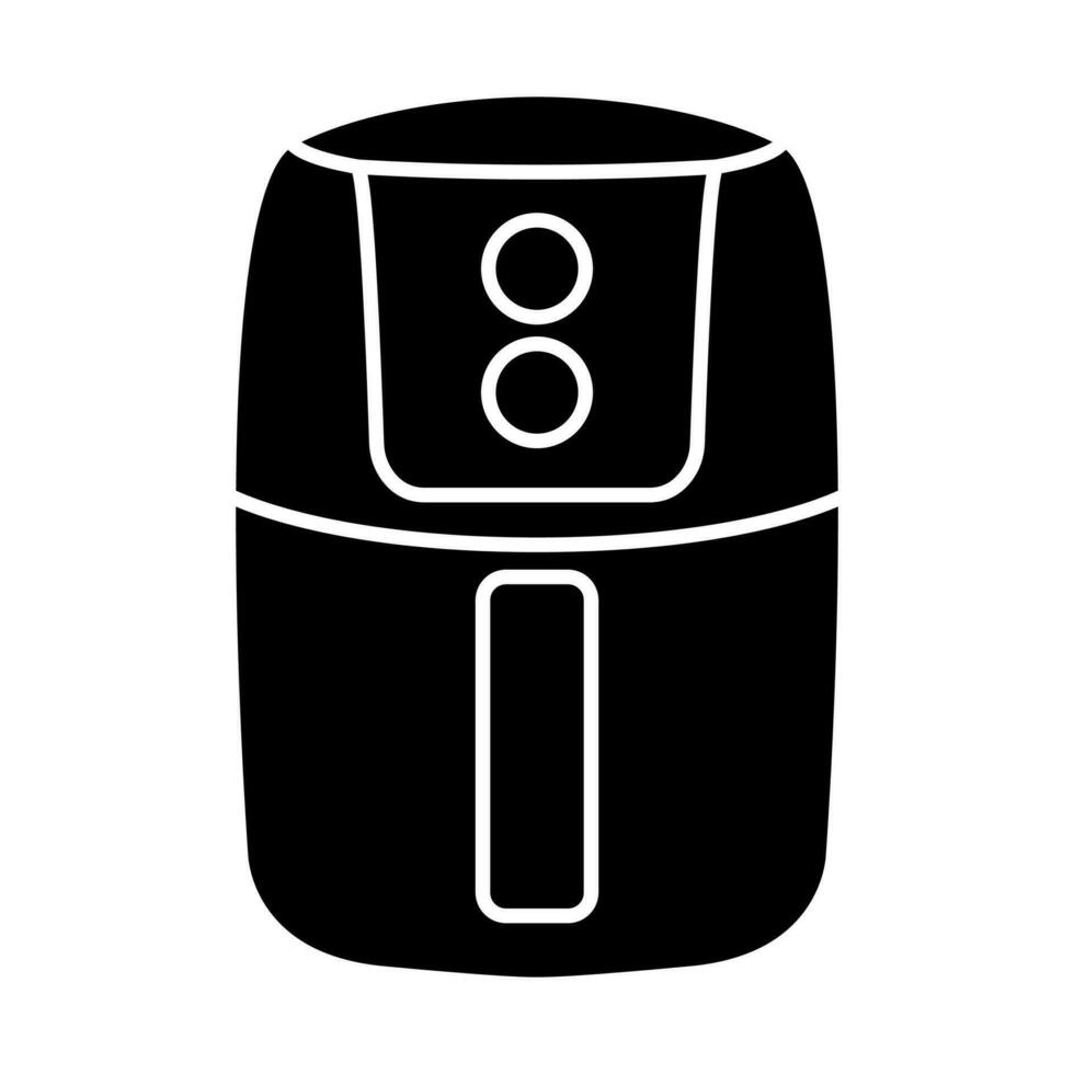 Symbolvektor für Kochluftfritteuse für Grafikdesign, Logo, Website, soziale Medien, mobile App, ui-Illustration vektor