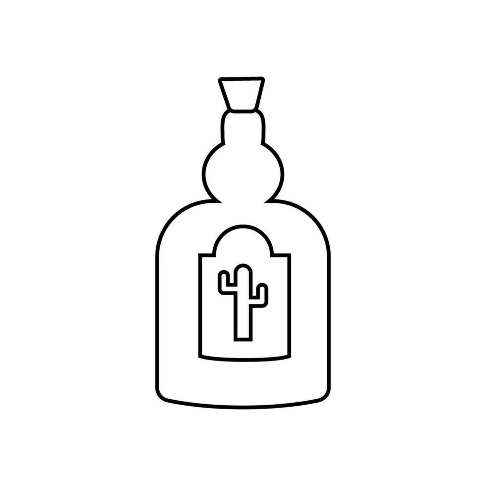 tequila ikon vektor. alkohol illustration tecken. bar symbol. fest logotyp. vektor