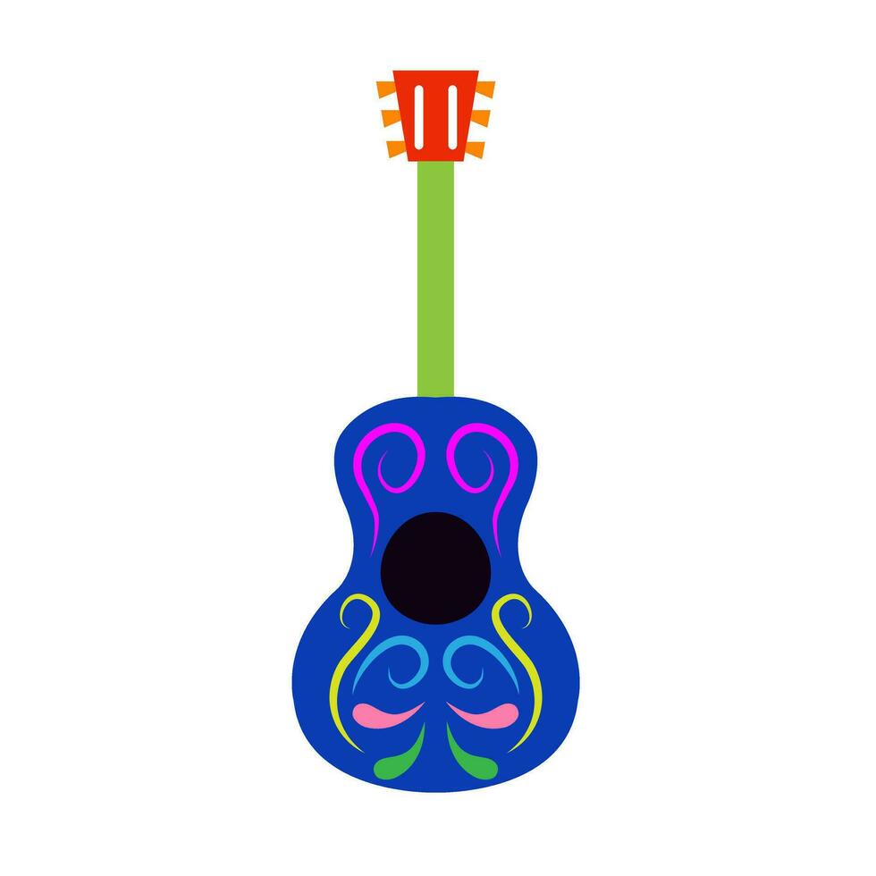 Gitarre Symbol Vektor. akustisch Illustration unterzeichnen. Audio- Symbol. vektor