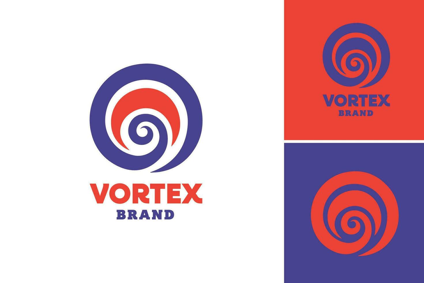 Wirbel Marke Logo - - ein dynamisch und fesselnd Design Anlagegut geeignet zum Unternehmen oder Marken suchen zum ein modern und Aufmerksamkeit heischend Logo Das vermittelt ein Sinn von Energie und Bewegung. vektor