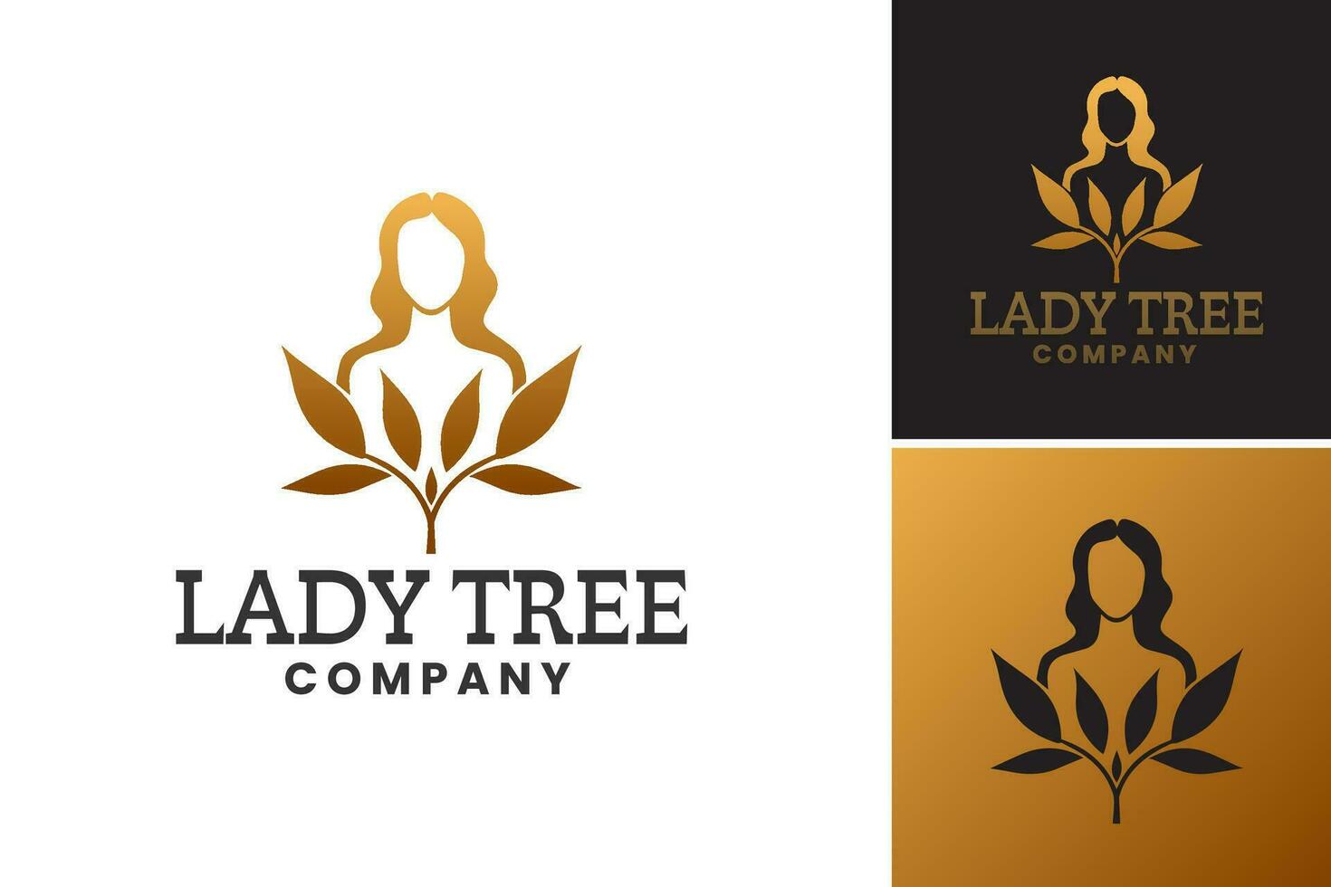 lady träd företag logotyp är en titel för en design tillgång terar en feminin träd-tema logotyp. den är lämplig för företag relaterad till natur, hållbarhet, eller kvinnor bemyndigande. vektor