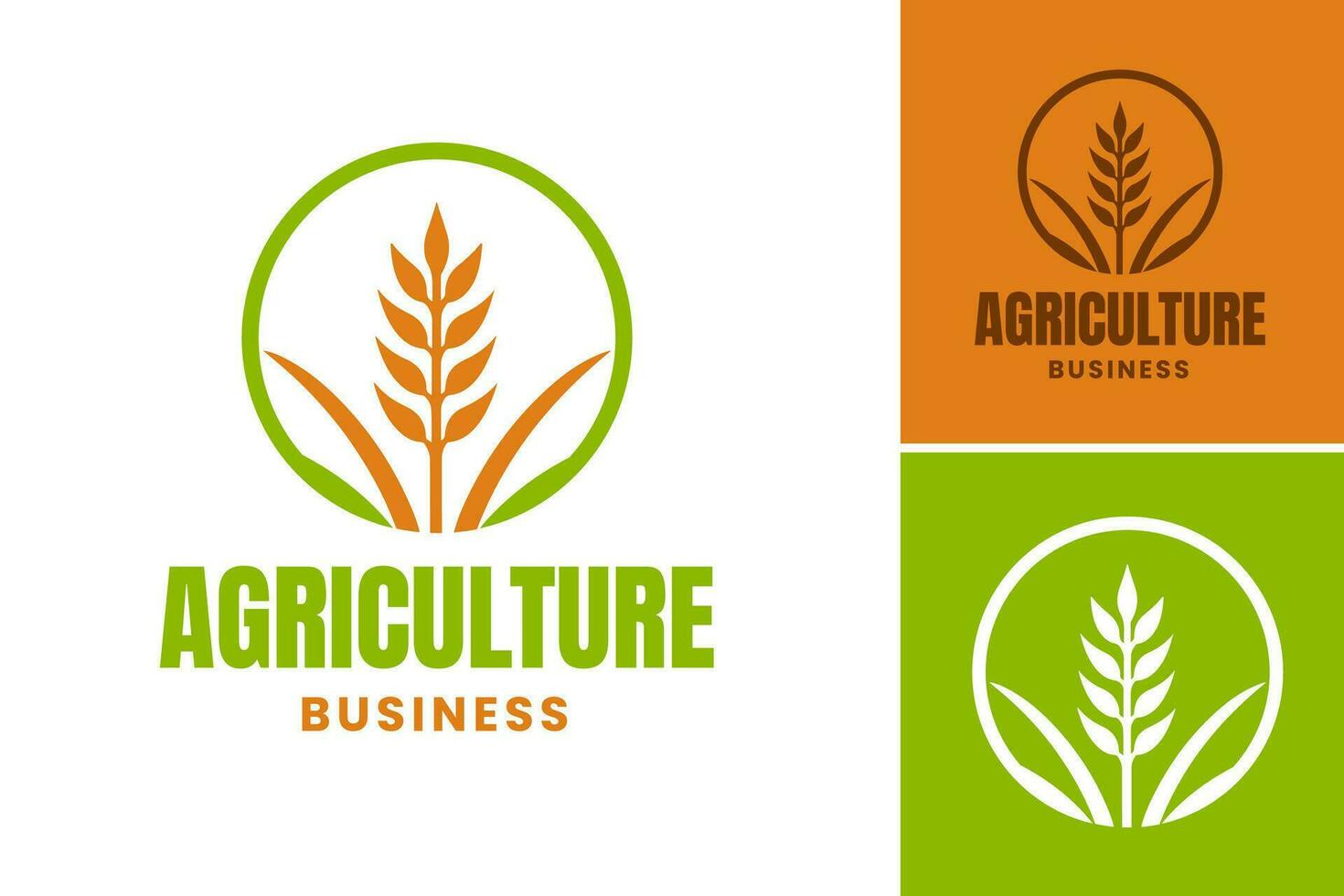 Logo Design zum ein Geschäft im das Landwirtschaft Industrie, geeignet zum Bauernhöfe, landwirtschaftlich Ausrüstung Hersteller, organisch Essen Firmen, und irgendein andere verbunden Unternehmungen. vektor