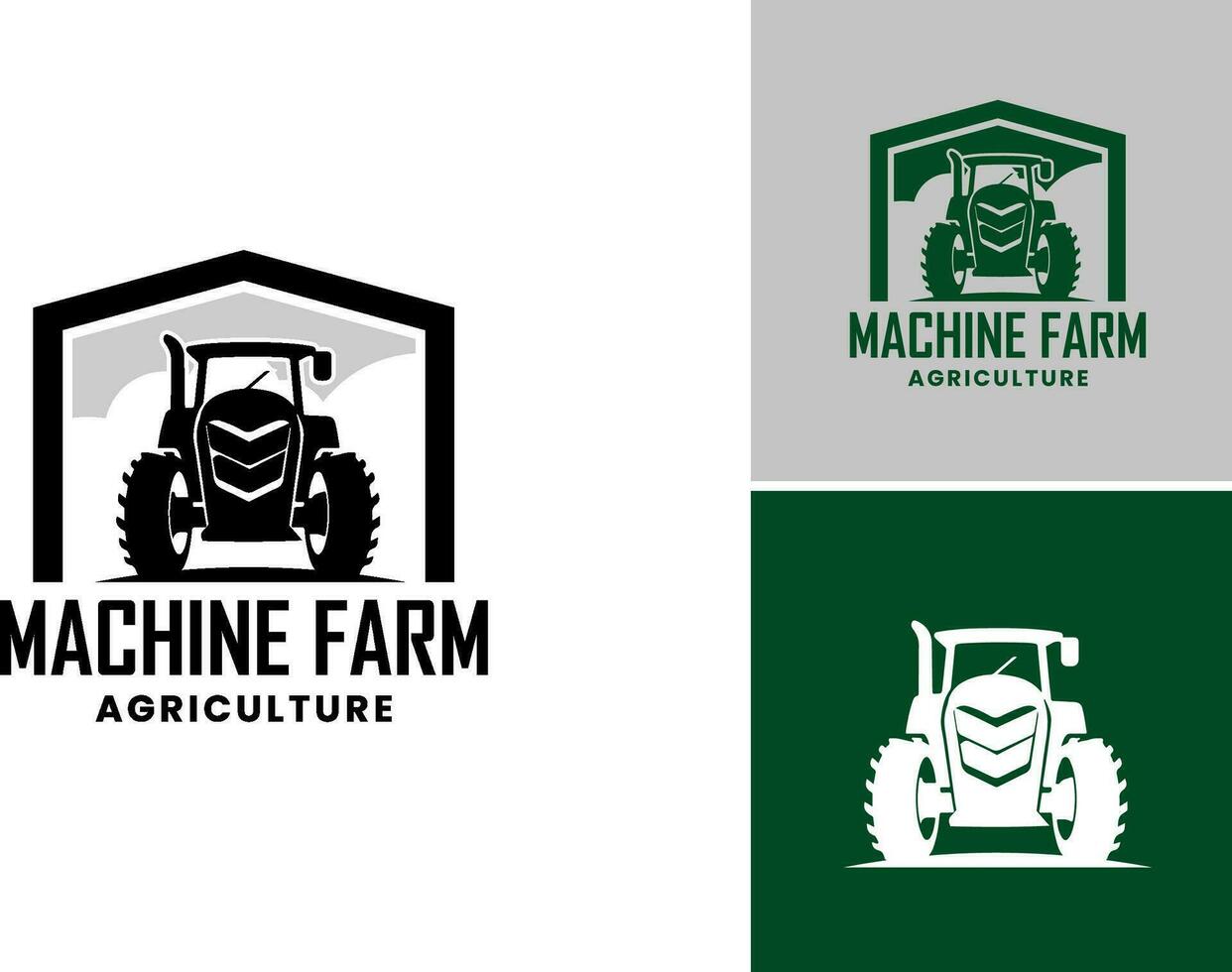 ein Schauspieler mit das Wörter Landwirtschaft Traktor Maschine. geeignet zum landwirtschaftlich Busi Logo mit ein Tressen, Bauernhof Ausrüstung Hersteller, und landwirtschaftlich liefern Firmen. vektor