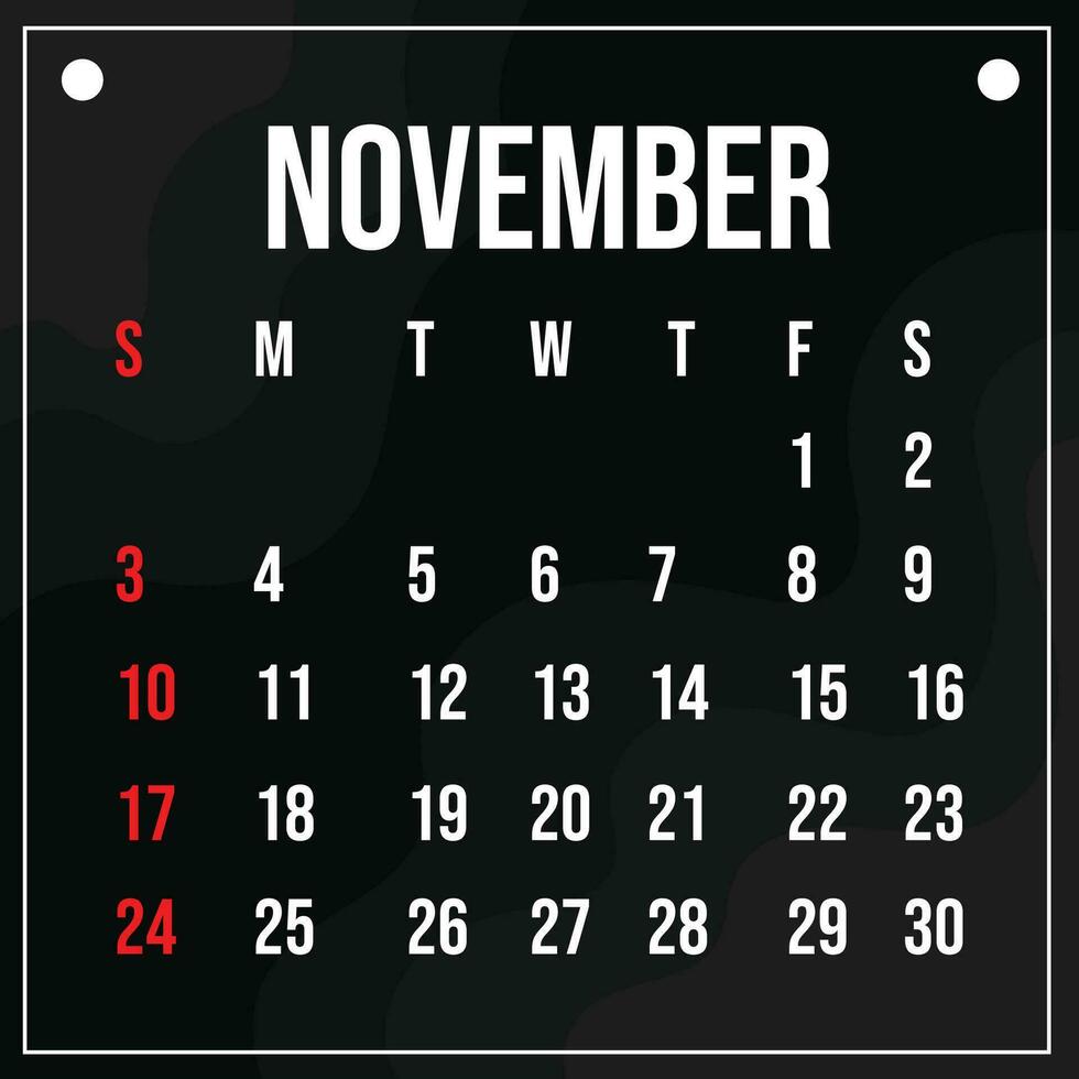 Vektor 2024 Kalender Monat Vorlage