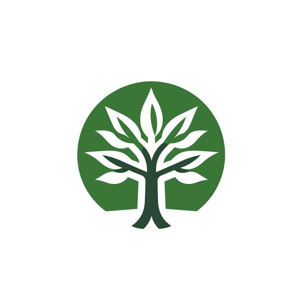 Alternative Energie Unternehmen gefüllt bunt Logo. Nachhaltigkeit Geschäft Wert. Baum einfach Symbol. Design Element. erstellt mit künstlich Intelligenz. ai Kunst zum korporativ Marke, Beförderung vektor