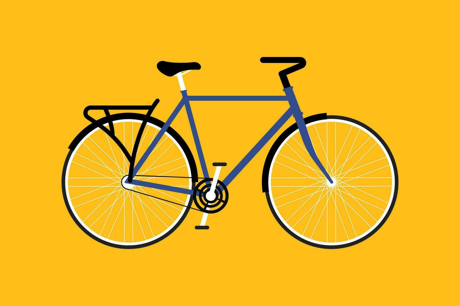Fahrrad eben Design. Vektor Illustration