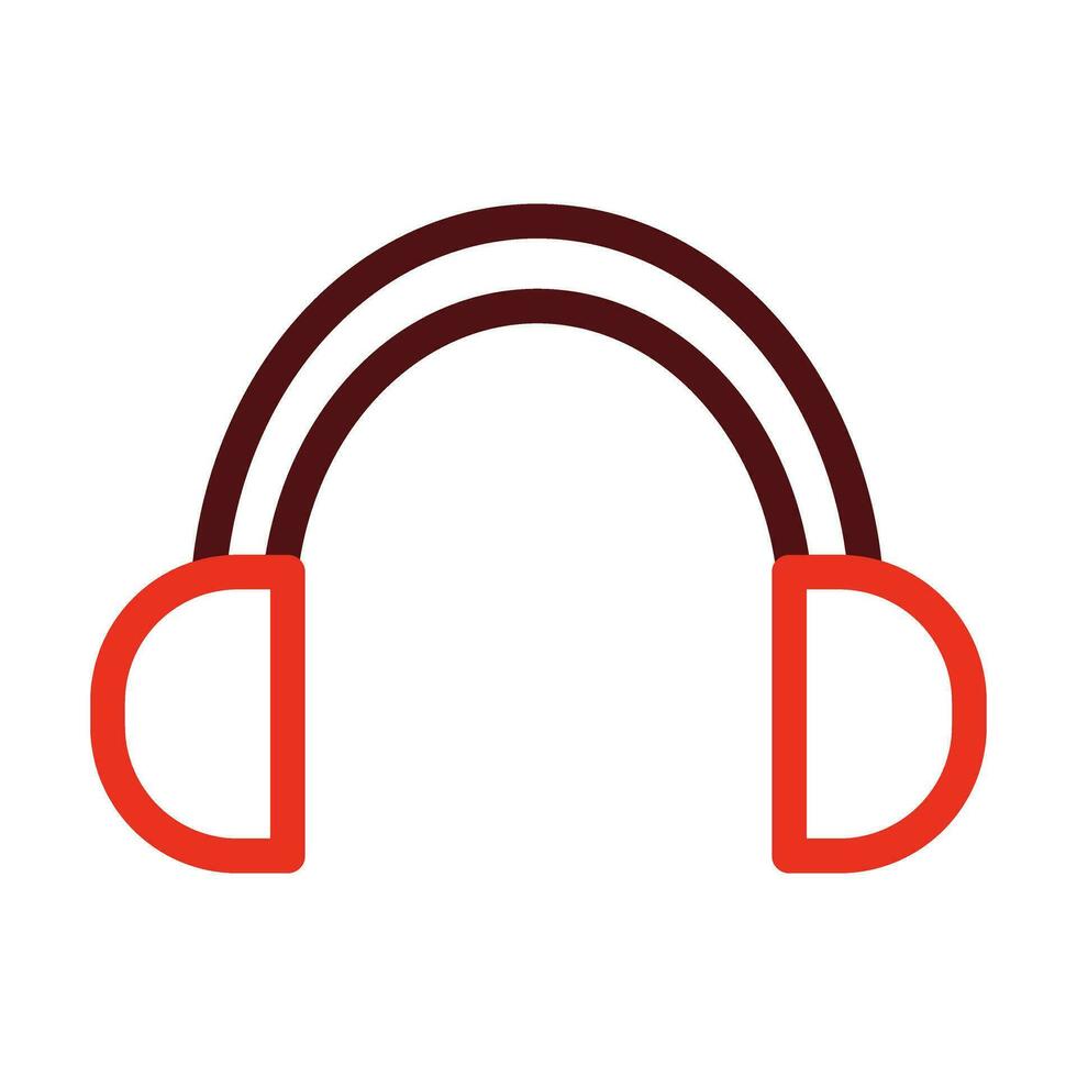 Ohrenschützer Vektor dick Linie zwei Farbe Symbole zum persönlich und kommerziell verwenden.