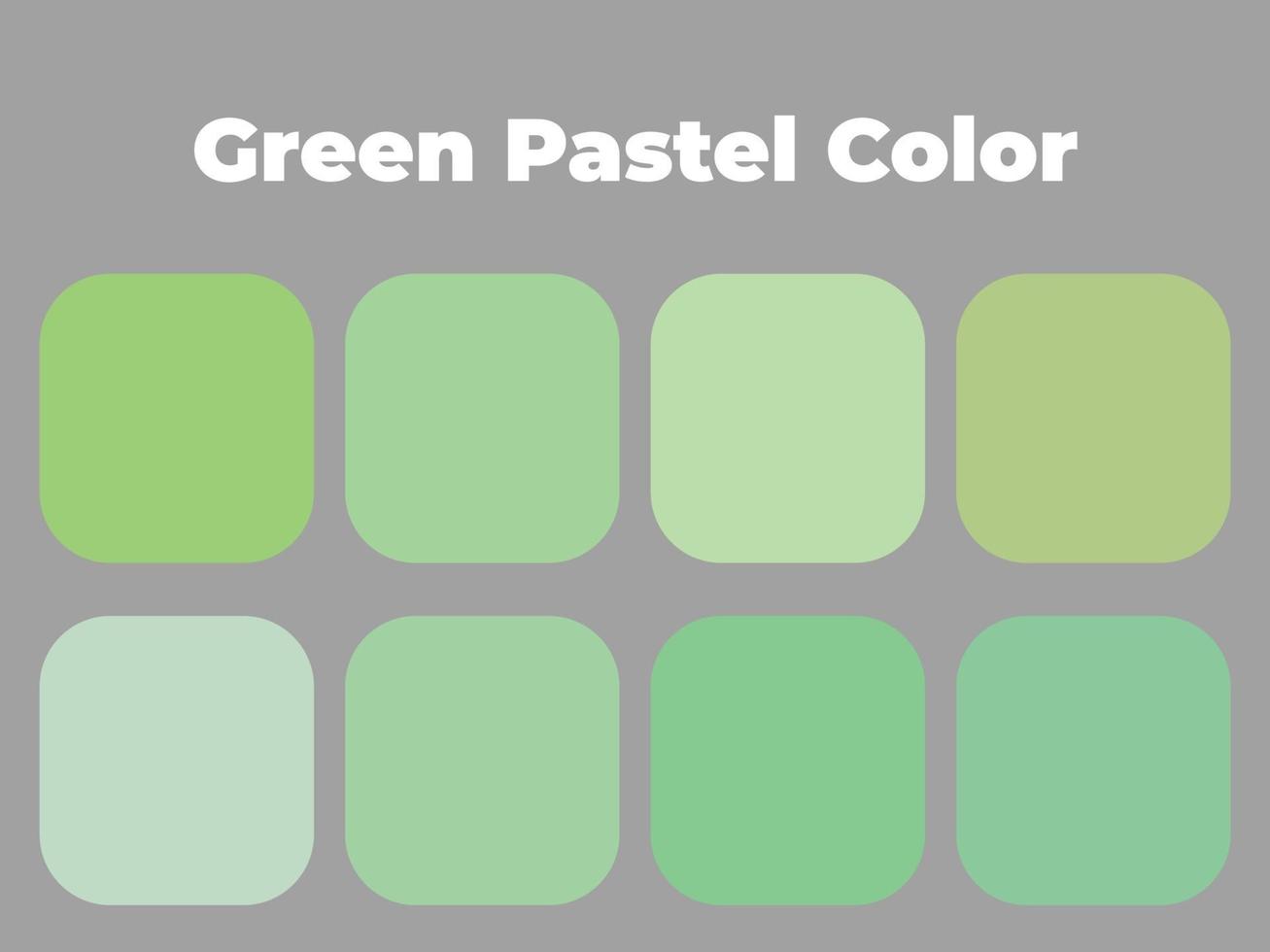 pastellfärger, pastellgrön färgpalett vektor