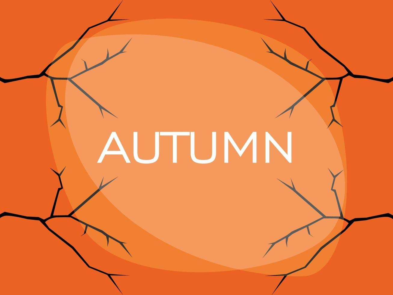 Herbstbaumzweig Hintergrunddesign, Herbstbaumzweige, vektor