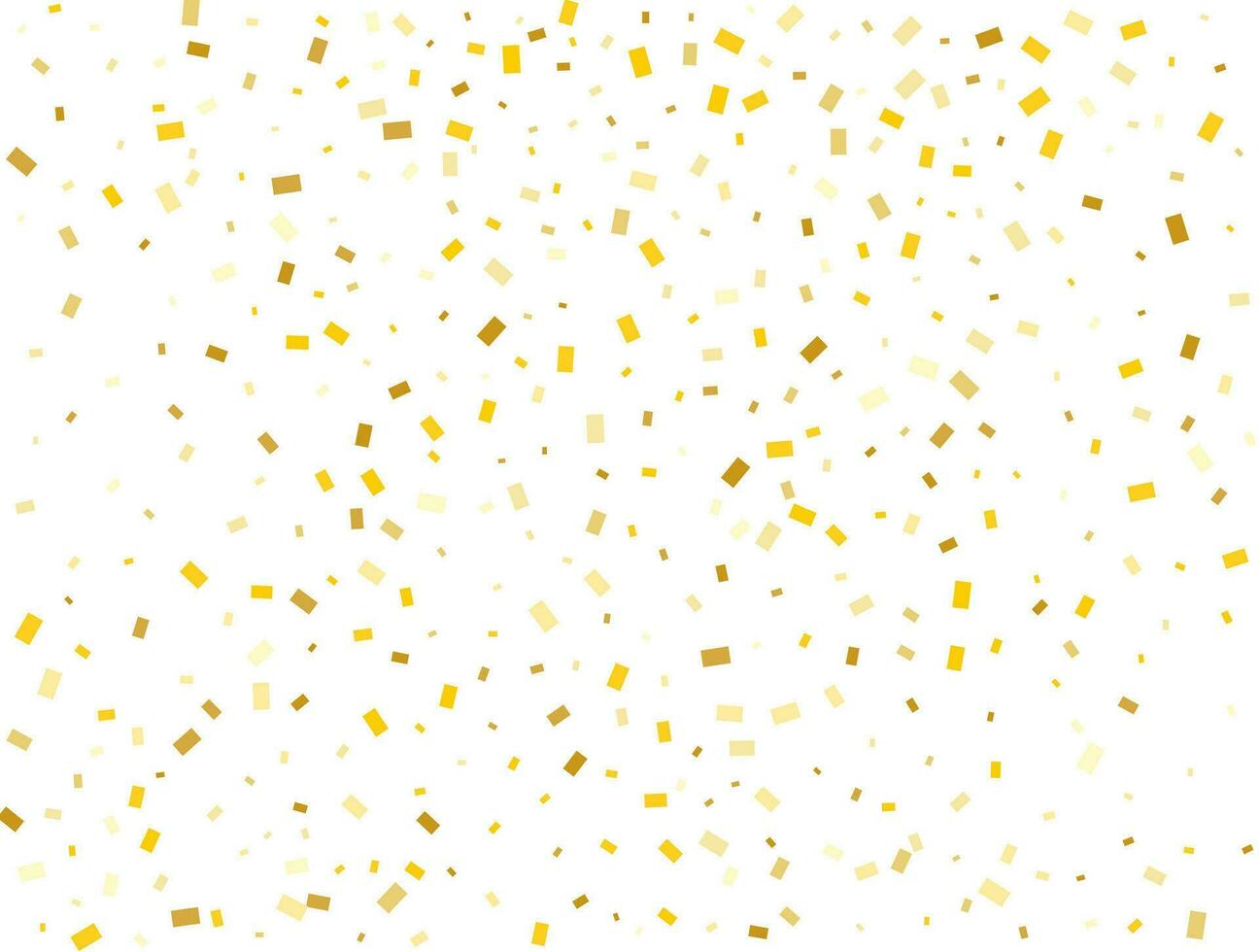 Licht golden funkeln Rechtecke Konfetti Hintergrund. Pastell- Urlaub Textur. vektor