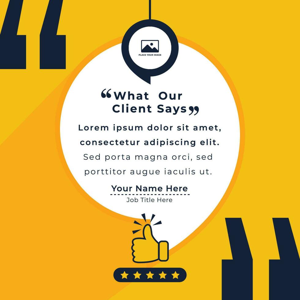 klient eller kund service respons recension posta design mall vektor