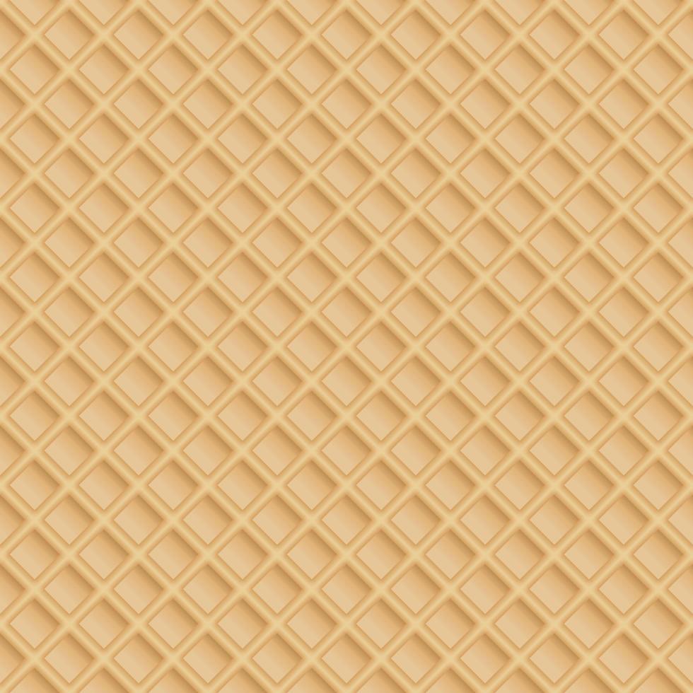 nahtlose Wafer-Textur. Waffelmuster vektor