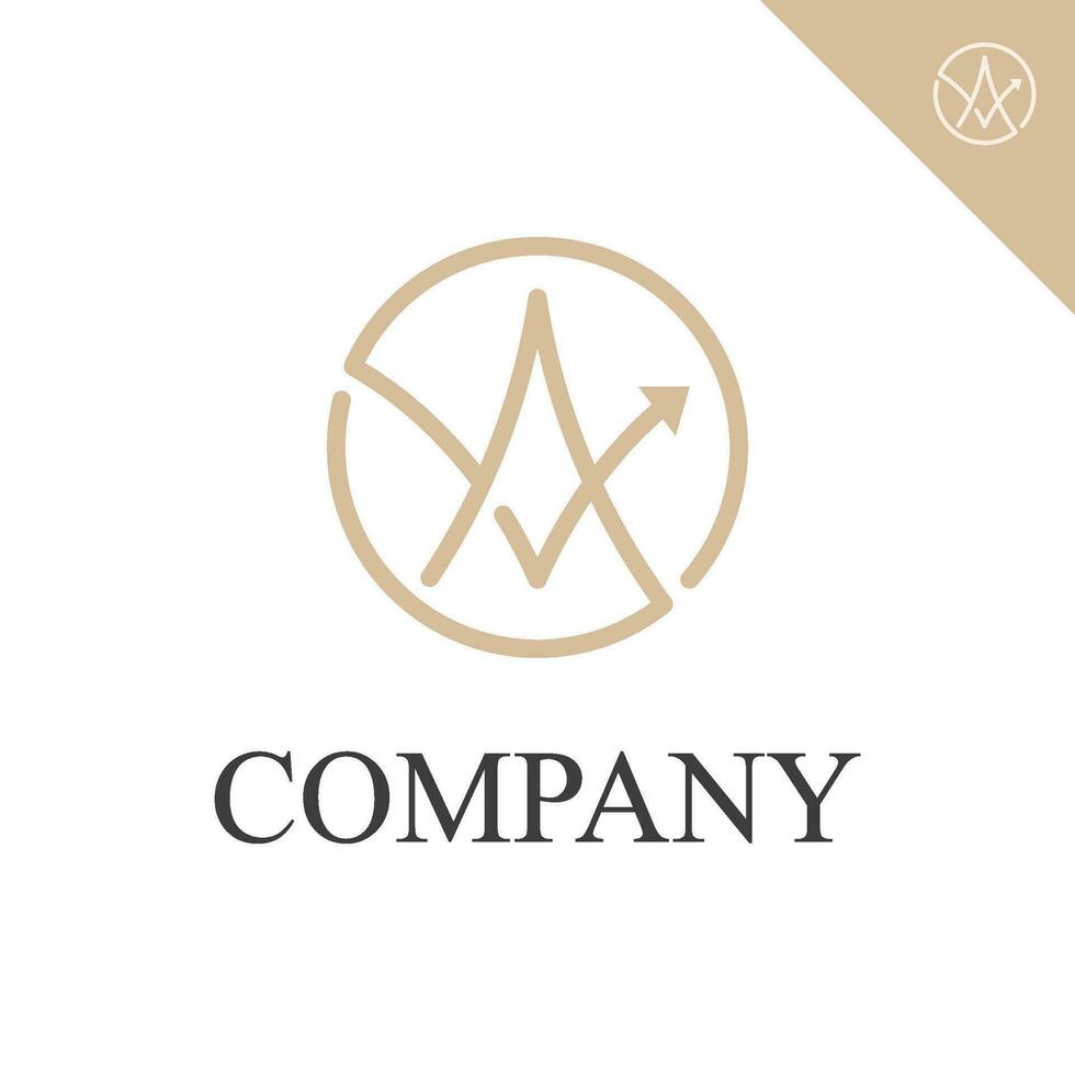 va oder ein V Logo zum Unternehmen. elegant Brief v und ein Konzept Logo. va Monogramm Logo. modern Brief va Logo. vektor