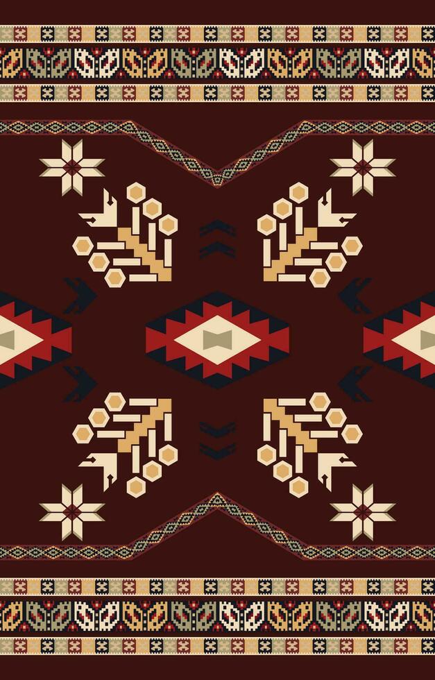 Teppich Muster persisch. geometrisch ethnisch orientalisch nahtlos Muster traditionell Design zum Hintergrund. afrikanisch Muster. Teppich , Fliese , Hintergrund , Vektor Illustration. amerikanisch