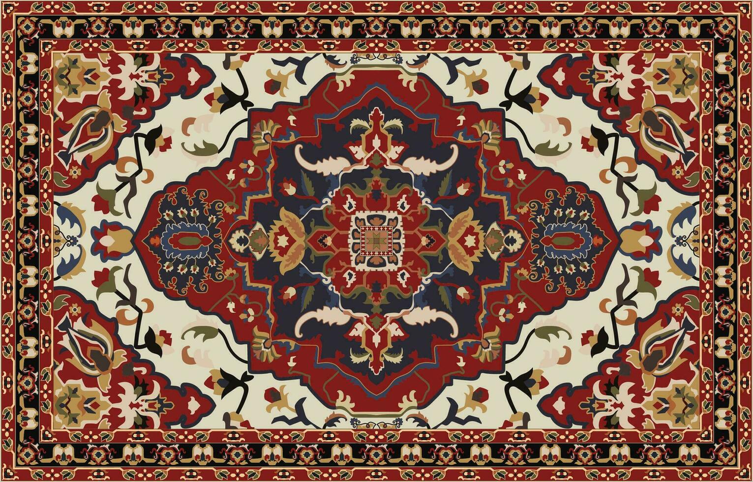 persisch Teppich, Stammes- Vektor Textur. ethnisch. aztekisch geometrisch Muster. Hintergrund. drucken.