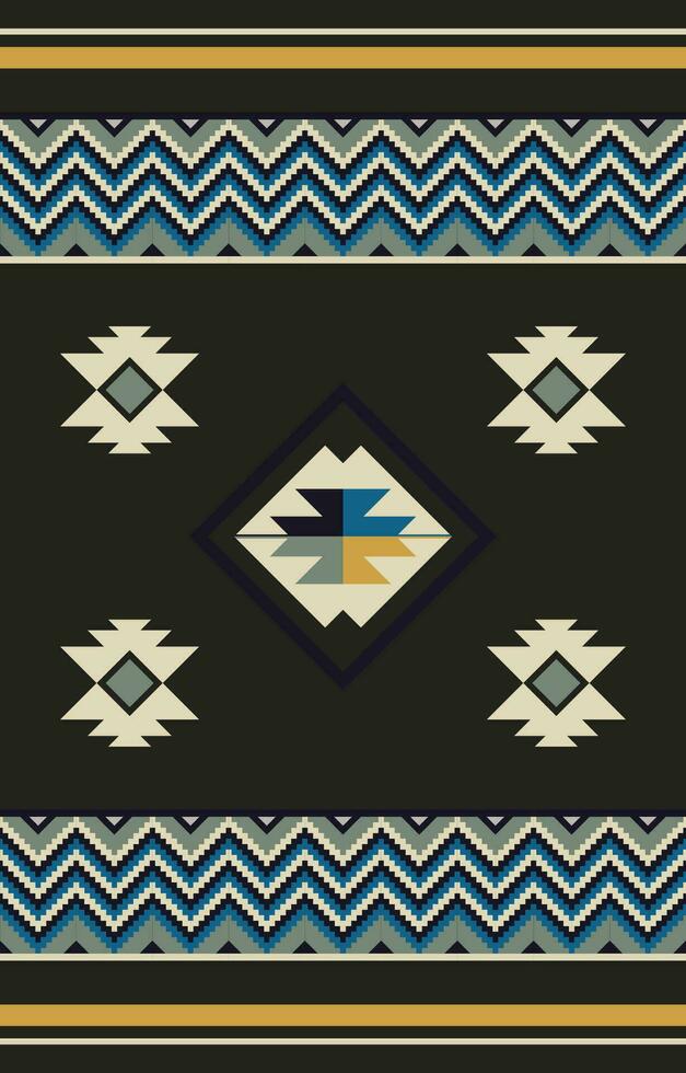 ethnisch geometrisch. nahtlos Muster. Mexikaner Decke, Teppich. gewebte Teppich Illustration. vektor