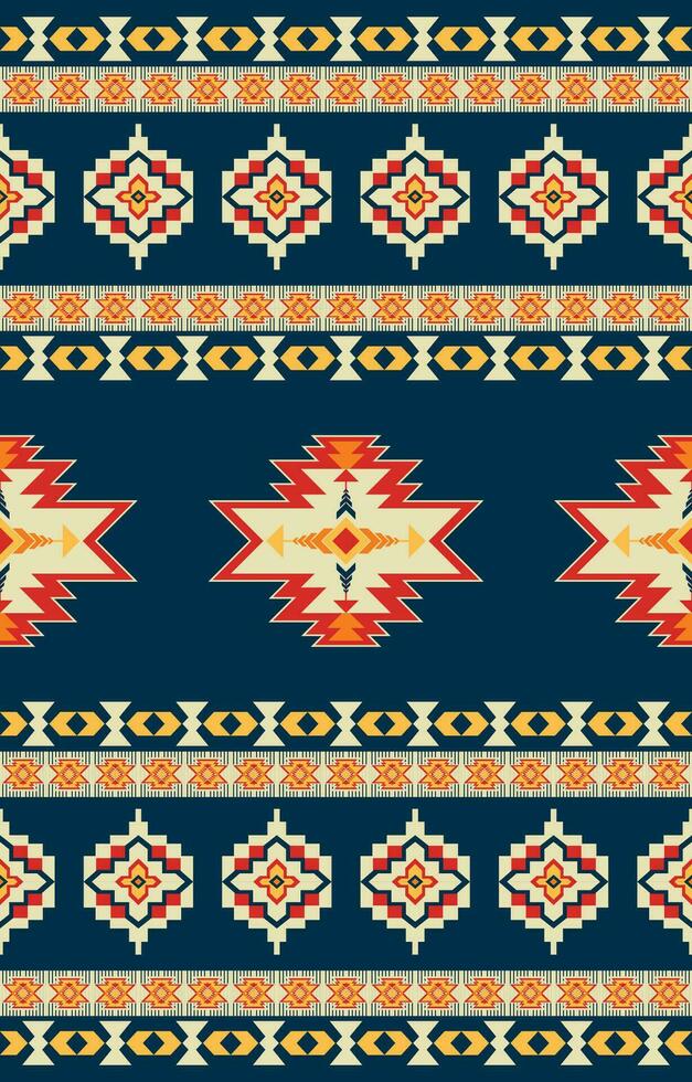 ethnisch geometrisch. nahtlos Muster. Mexikaner Decke, Teppich. gewebte Teppich Illustration. vektor