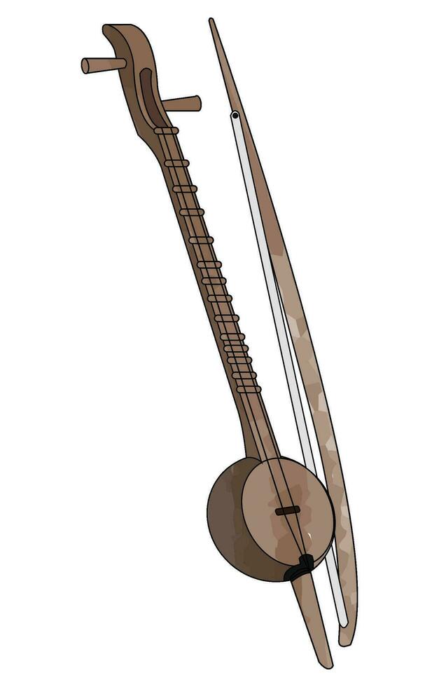 salo Musical Instrumente thailändisch Musical Instrumente von nan provinz.native Instrumente vektor