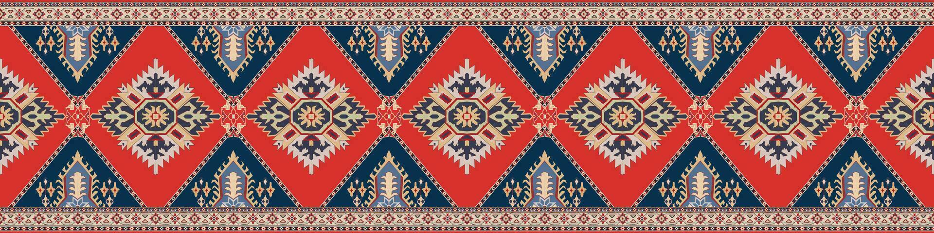färgrik geometrisk etnisk mönster. orientalisk, Västra, aztek, stam- traditionell. sömlös mönster. tyg, bricka, bakgrund, matta, tapet, Kläder, sarong, inslagning, batik, tyg, vektor mönster