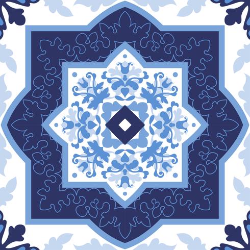 Portugisiska azulejoplattor. Sömlösa mönster. vektor