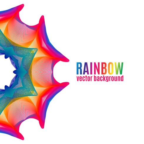 Rainbow Star Hintergrund. vektor