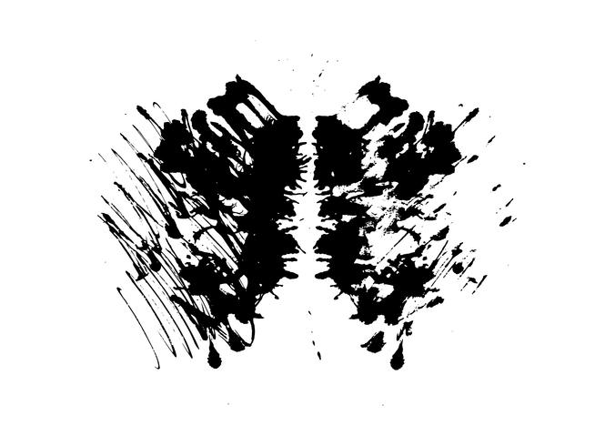 rorschach inkblot test vektor