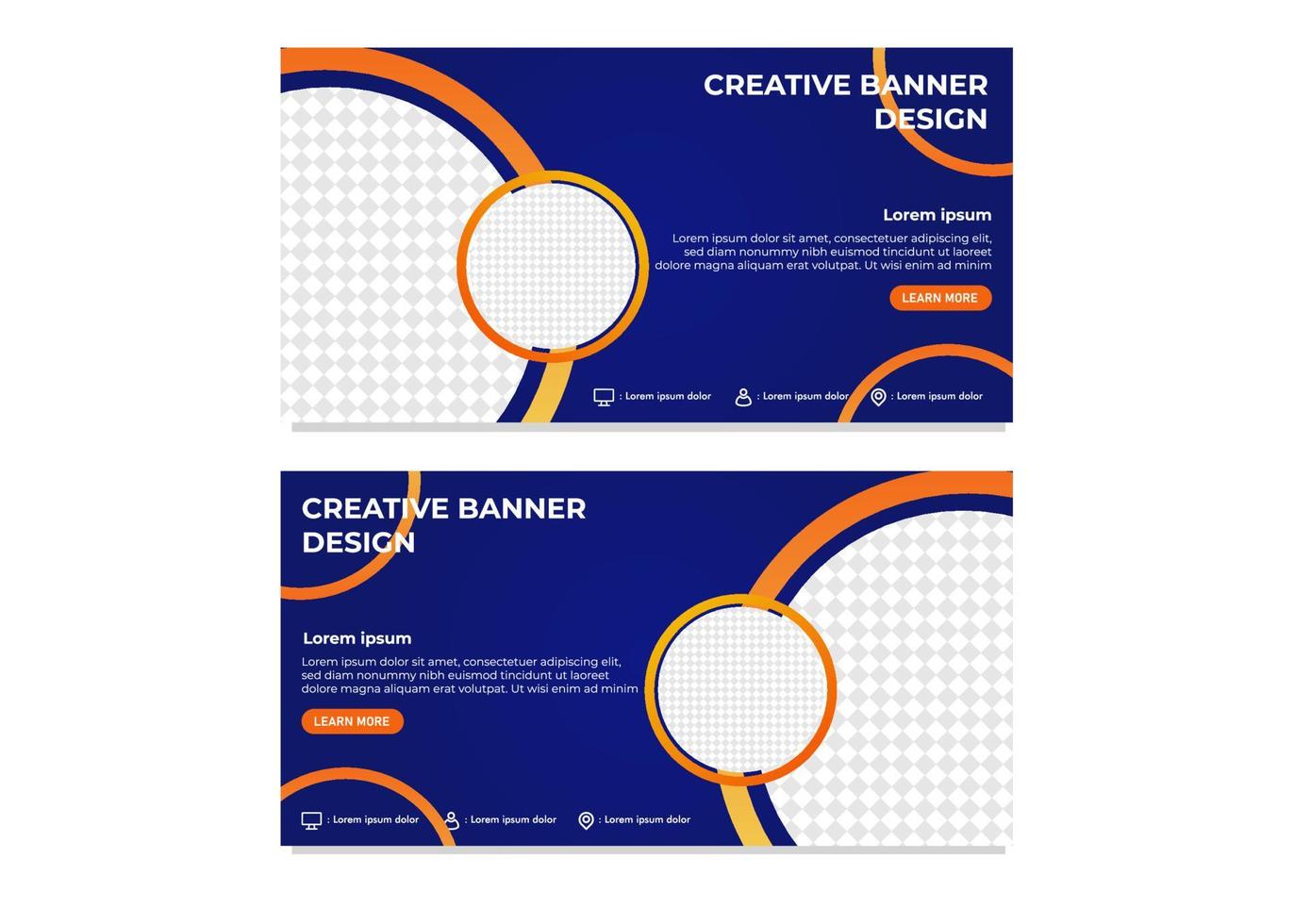 modern gradient kreativ affärsbanner designmall vektor