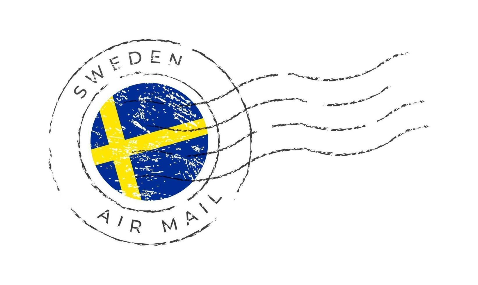 Schweden Briefmarke vektor