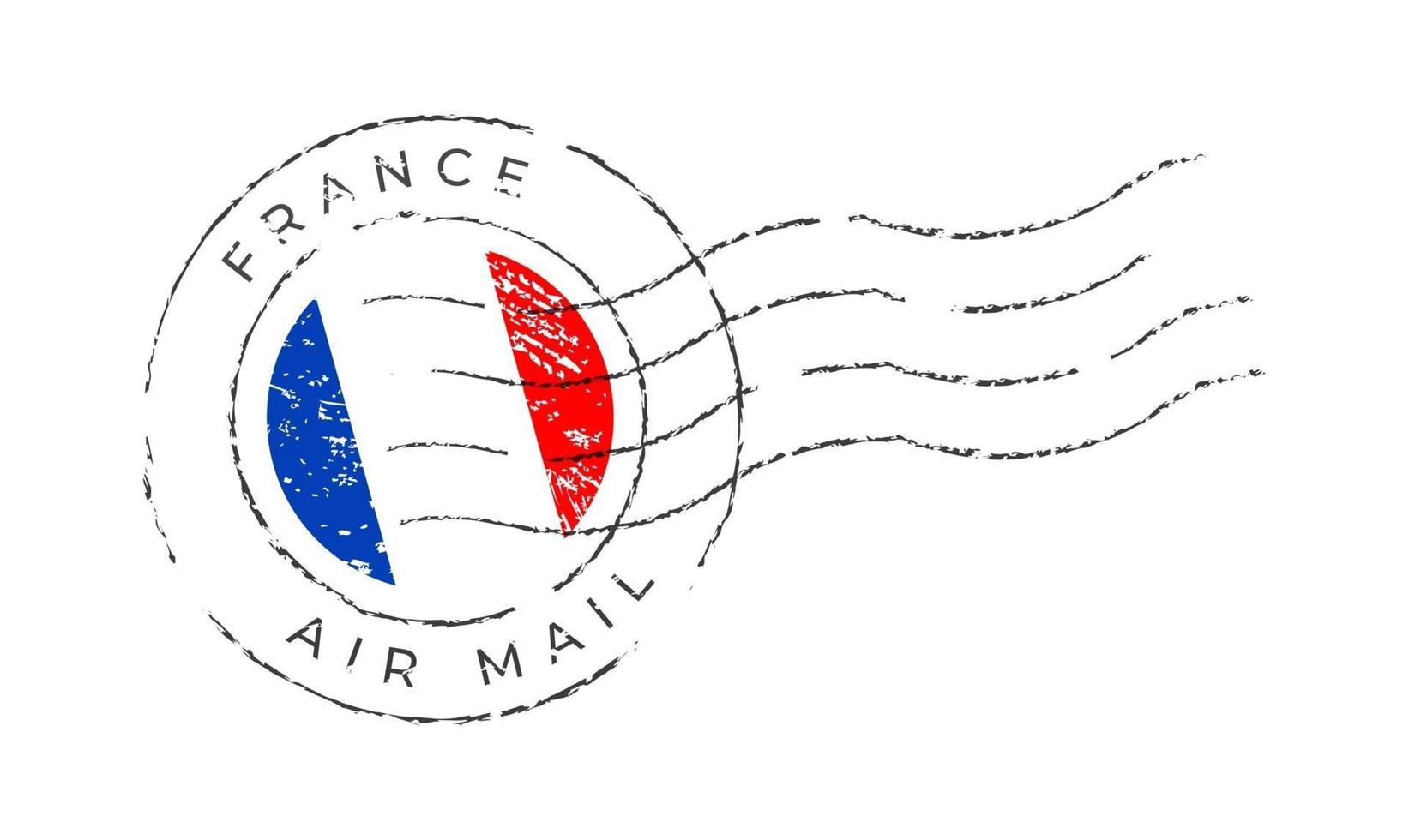 fransk frimärke vektor
