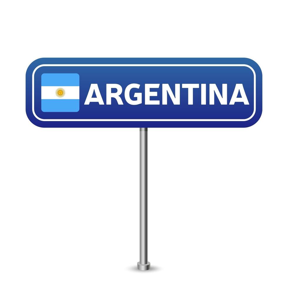 Argentina vägskylt vektor