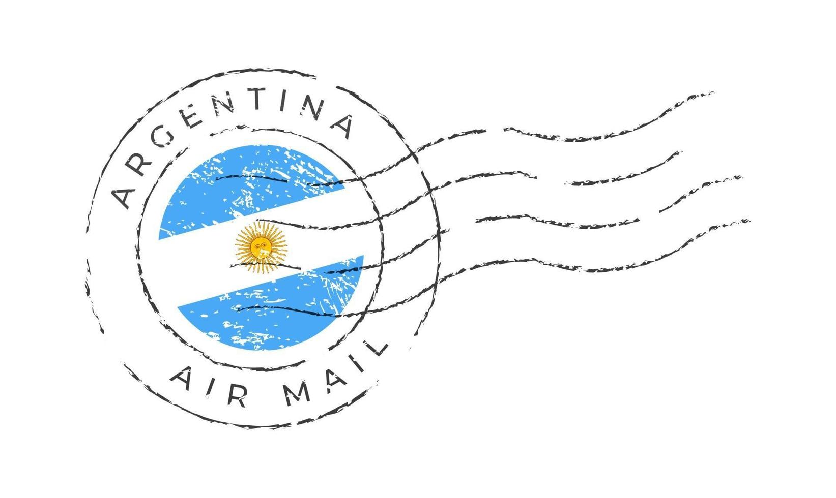 Argentinien Briefmarke vektor