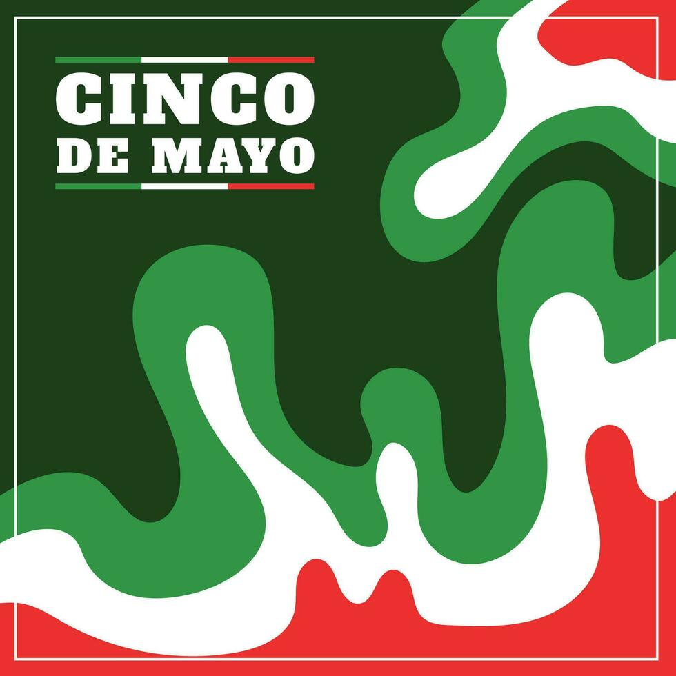 Vektor eben Design Mexiko cinco de Mayo Konzept Vorlage Hintergrund