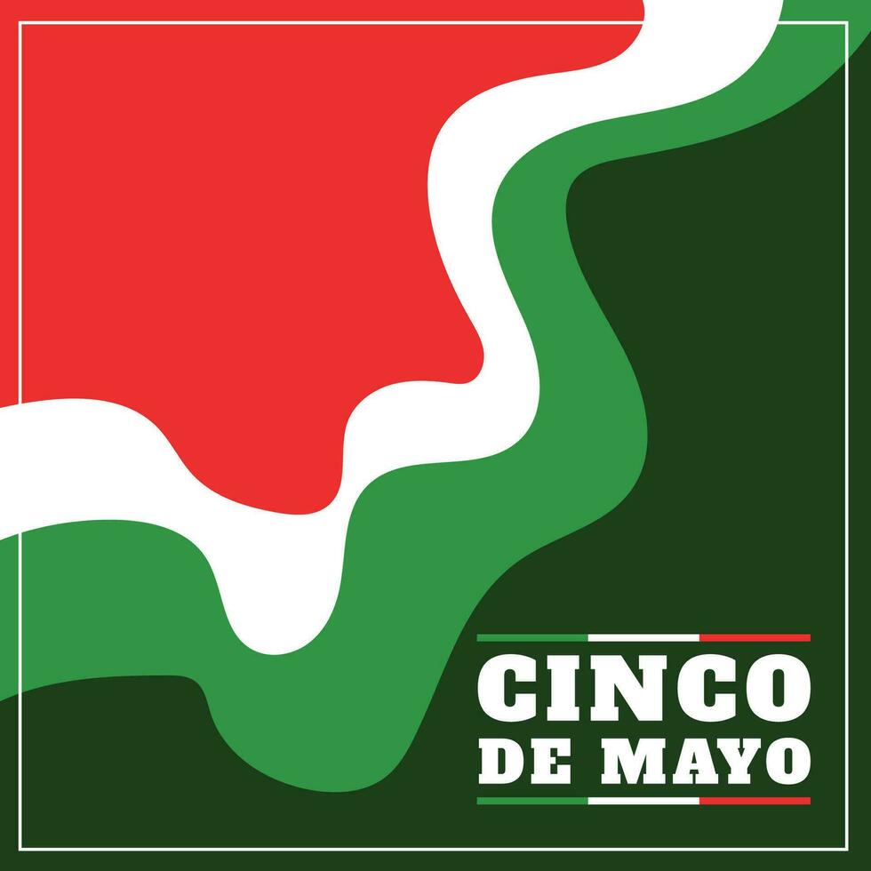 vektor platt design mexico cinco de mayo begrepp mall bakgrund