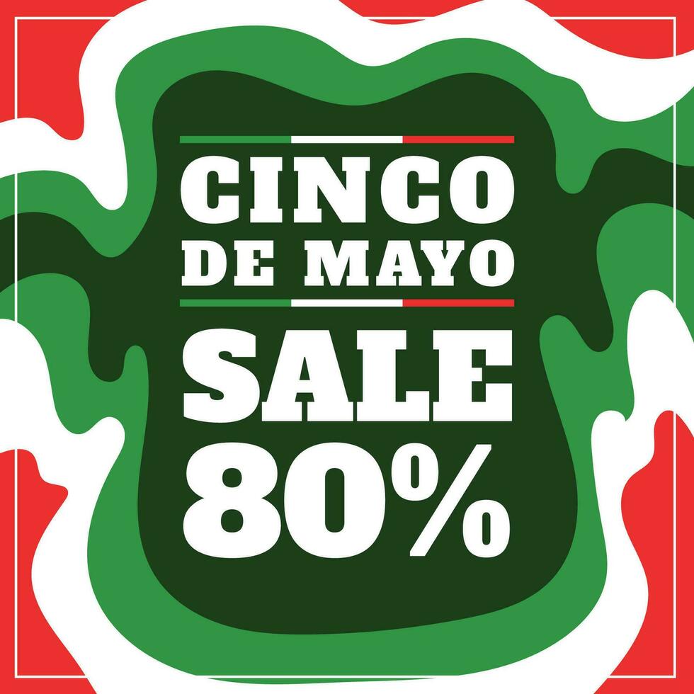 Vektor eben Design Mexiko cinco de Mayo Verkauf Konzept Vorlage Hintergrund