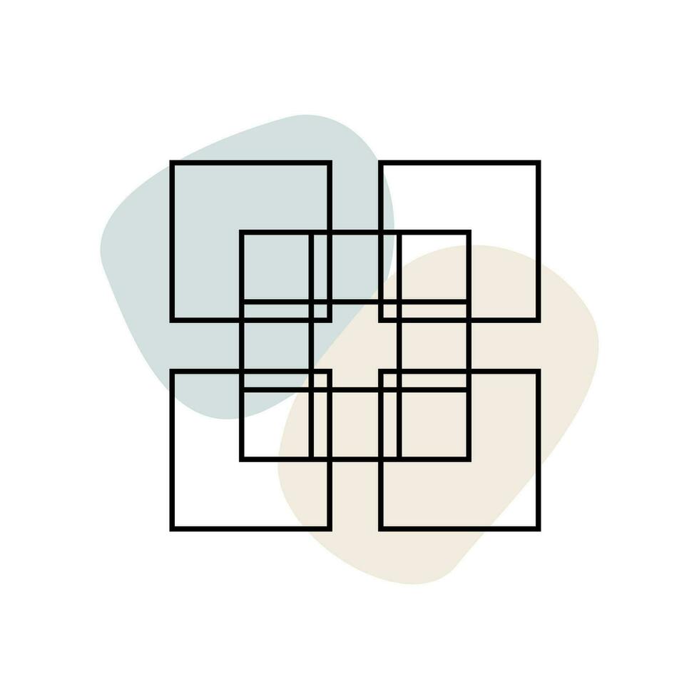 etnisk grafisk form symbol silhuett talisman form klotter abstrakt ikon vektor